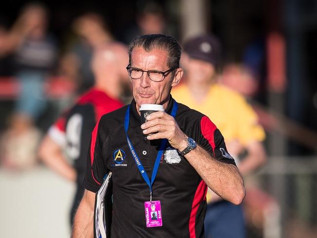 Burleigh Heads football (soccer) coach Colin Phelan. Picture: East End Digital