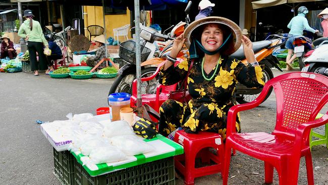 9. Shop at the market The warren of stalls at the Central Market   sell everything from fresh produce to sacks  of spices, express tailoring and souvenir Chinese lanterns. There’s also a central food hall where dozens of vendors serve cheap and cheerful Vietnamese meals. Great for photo opps, but beware smiling stallholders who pose for photos, then sting you for payment afterwards.
