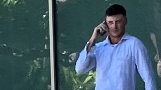 Josh Daryl Hallgath outside Coffs Harbour Local Court after being sentenced to a two-year community correction order and 150 hours of community service work.