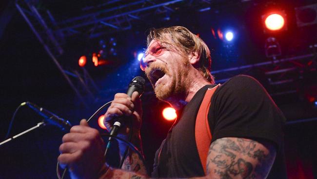 Eagles Of Death Metal bring their sexy, good times rock to Bluesfest. Picture: Vilhelm Stokstad / AP.