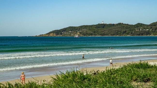 Belongil Beach has become somewhat of a celebrity magnet.