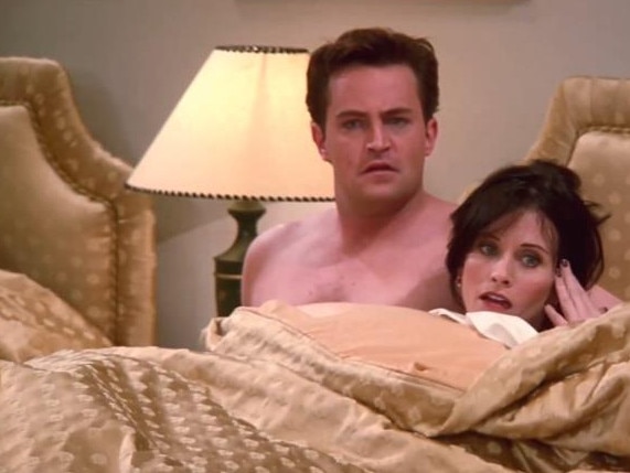 Matthew Perry and Courteney Cox in their most famous scene.