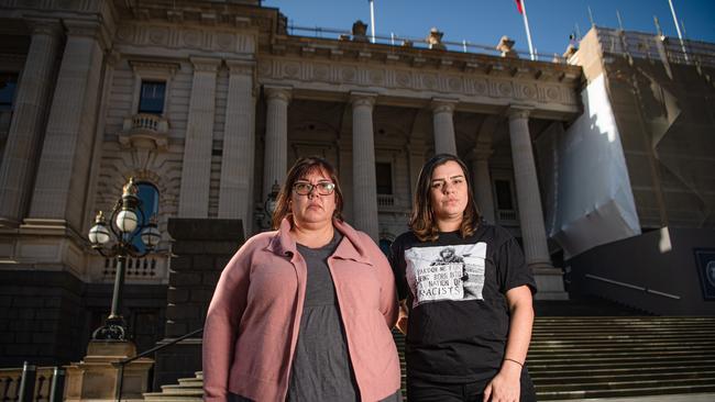 Organisers Crystal McKinnon and Meriki Onus. Picture: Jason Edwards