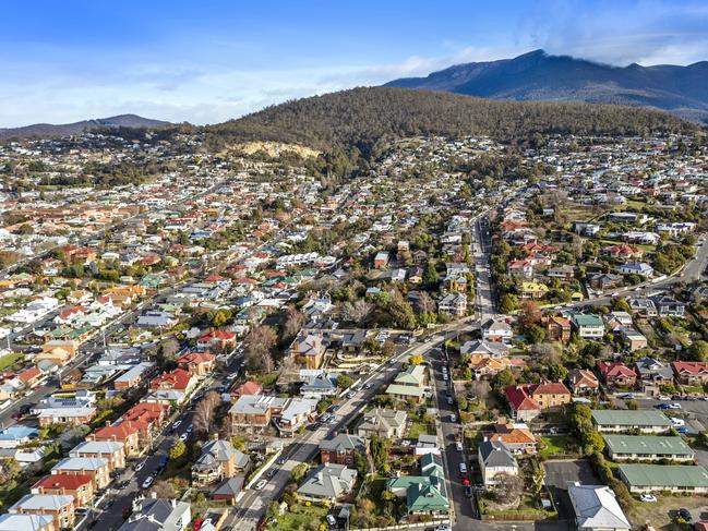 Hobart aerial. Picture: Supplied