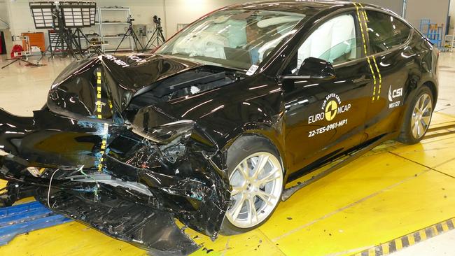 Tesla’s Model Y protects occupants well in a crash, but is expensive to fix.