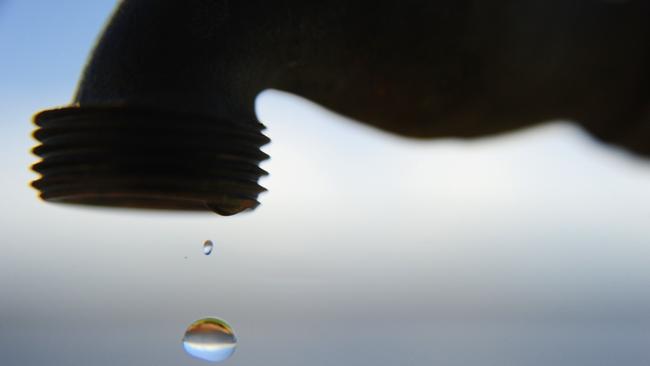 Water dripping from tap