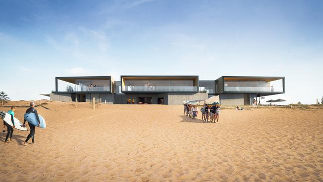 Another shot of the proposed surf club.