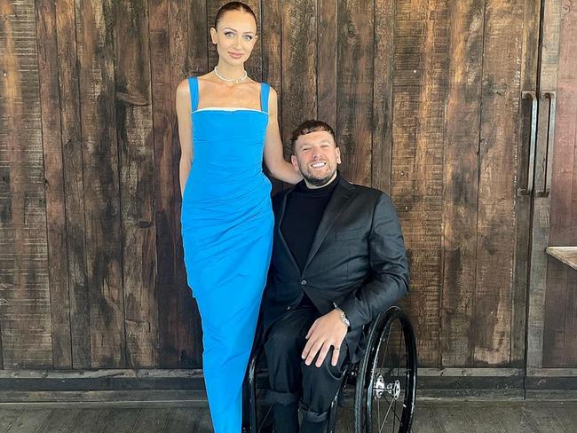 Chantelle Otten and Dylan Alcott in October 2022. Source: Instagram