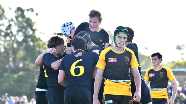 Padua Vs St Laurence. AIC First XV rugby grand final. Saturday June 10, 2023. Picture, John Gass