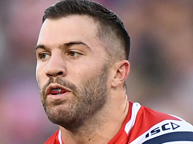 James Tedesco of the Roosters during the Round 13 NRL match between the Penrith Panthers and the Sydney Roosters at Panthers Stadium in Sydney, Sunday, June 9, 2019. (AAP Image/Joel Carrett) NO ARCHIVING, EDITORIAL USE ONLY