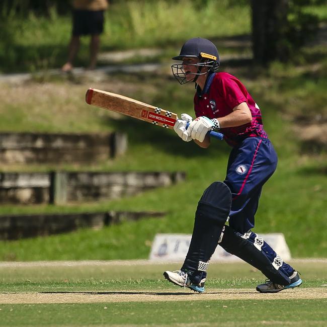 BSHÃ•s Adam Eastgate as the Southport School v Brisbane State High School at The Southport School/Village Green. Picture: Glenn Campbell