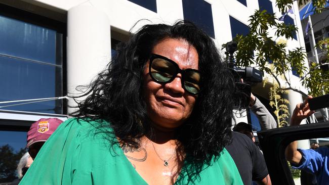 Uiatu ‘Joan’ Taufua outside court. Picture: AAP Image/Dan Peled