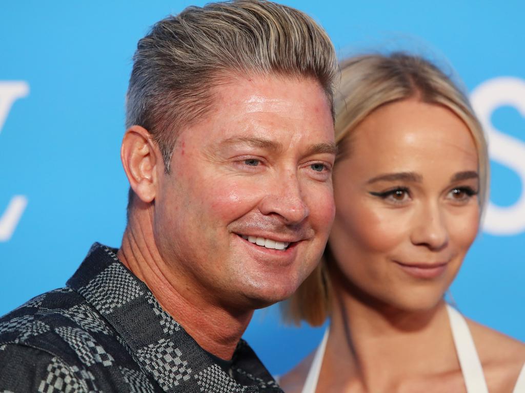 Jade Yarbrough with Michael Clarke. Picture: Lisa Maree Williams/Getty Images