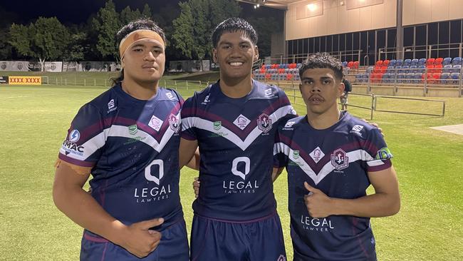 Ipswich trio Iosefa Kolio, LJ Nonu and Xavier Kirkall.