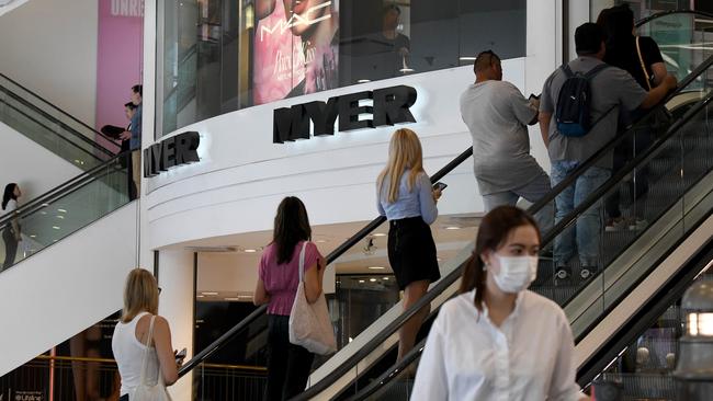 Myer, like many other retailers, could be in for a bumper Christmas period – as long as there are goods on the shelf. Picture: NCA NewsWire/Bianca De Marchi