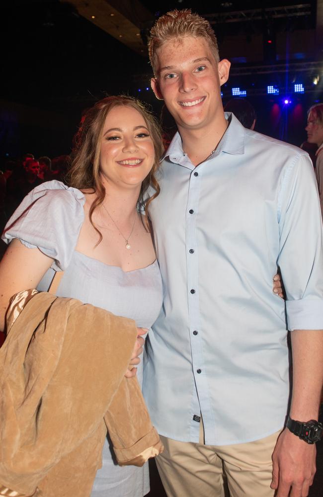 Gypsy Looby and Jayden Nichols from Mackay North State High School at the 2022 30th year Mocktail event. Picture: Michaela Harlow