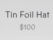M.I.A.'s $100 Tin Foil hat.
