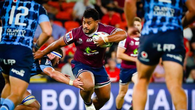 Reds prop Taniela Tupou continues to mature as a player. Picture: Patrick Hamilton/ AFP