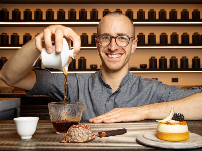 Yugen Tea Bar’s tea sommelier Thibaut Chuzeville. Picture: Mark Stewart