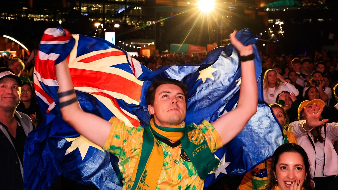 Every TV in Australia will be tuned in on Wednesday when the Matildas take on the Lionesses. Picture: Jenny Evans/Getty Images