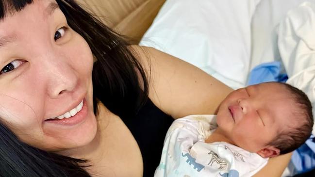 Singer Dami Im and her husband Noah Kim have welcomed their second baby boy named Rory Jiyul Kim. He's a little brother to Harry. Photo: Instagram