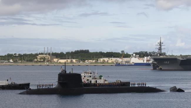 The Japan Maritime Self-Defense Force submarine JS Soryu (SS-501) in Guam, Picture: US Navy