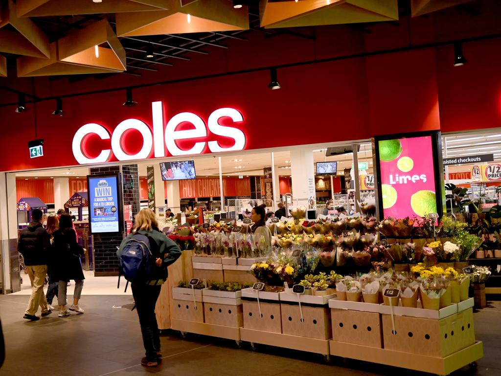 Coles has revealed total inflation was at 7.1 per cent for the first quarter. Picture: NCA NewsWire/Jeremy Piper