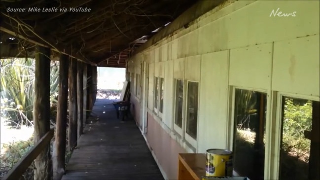 Steam train before restoration