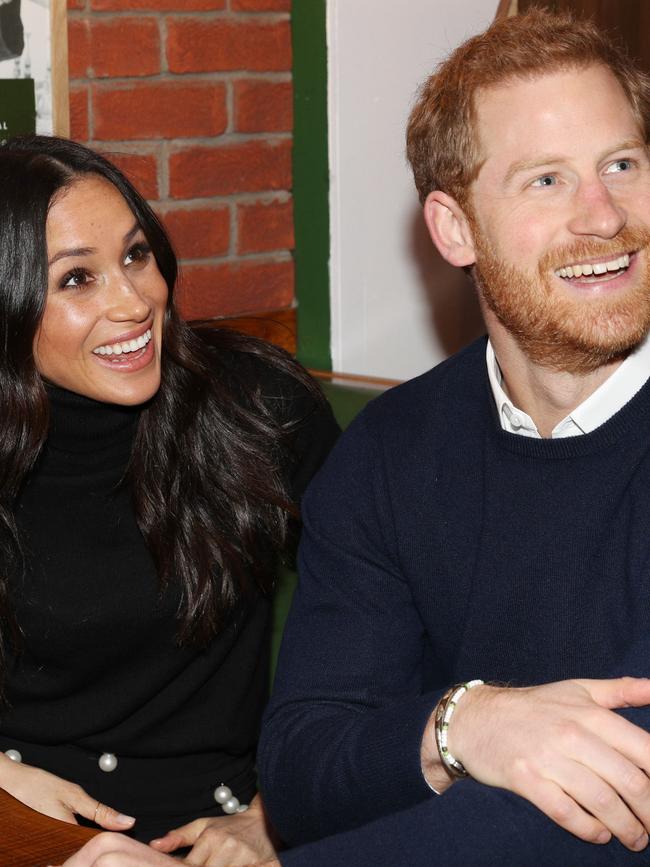 Meghan plus Harry equals perf beer flavoured combo. Picture: Owen Humphreys/WPA Pool/Getty Images