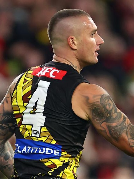 Dustin Martin’s No. 4 has been put on ice. Photo: Quinn Rooney/Getty Images)