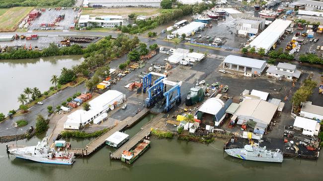 Norship Marine’s boat building and ship repair shipyard at the Cairns Port on Trinity Inlet, Cairns. PICTURE: BRENDAN RADKE