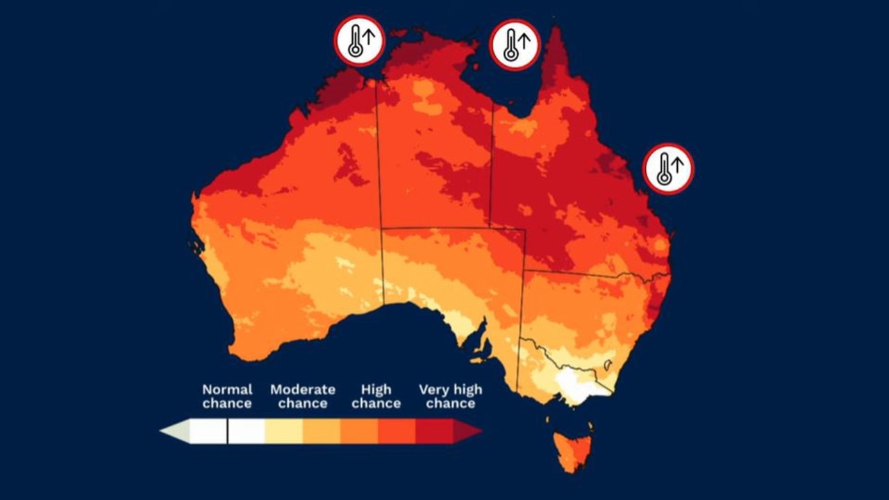 Mosta parts of Australia will see warmer days then the average autumn. Picture: BOM.