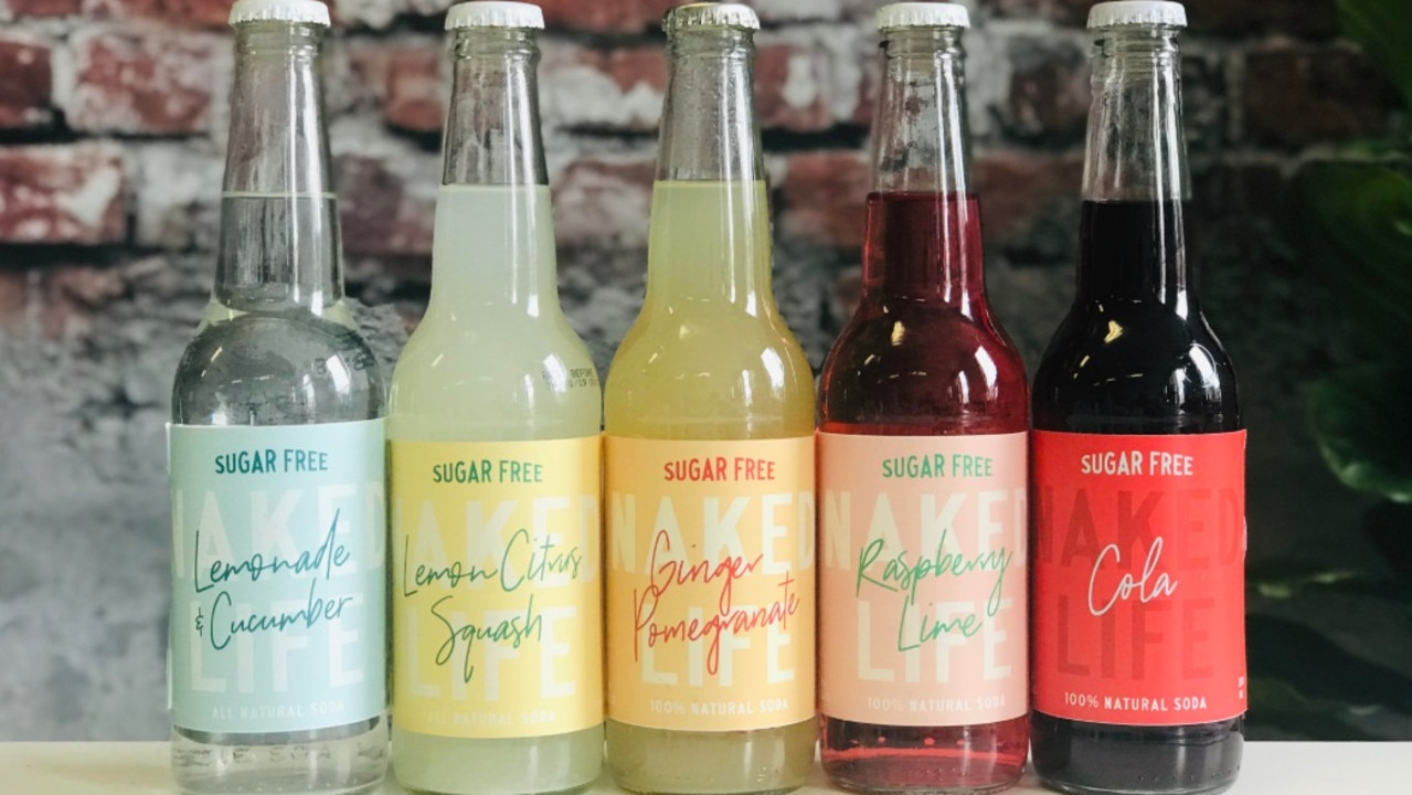 Naked Life first launched with a range of soft drinks … Picture: Supplied