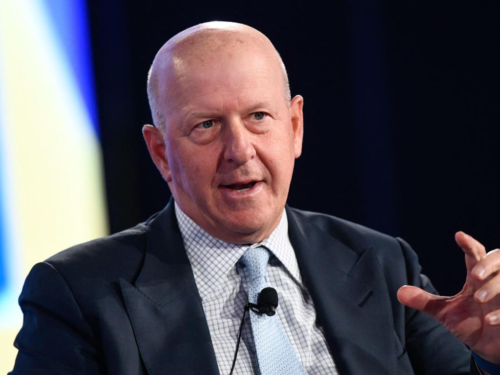 Goldman Sachs CEO David Solomon says 65 per cent of employees are back. Picture: Patrick T. Fallon/AFP