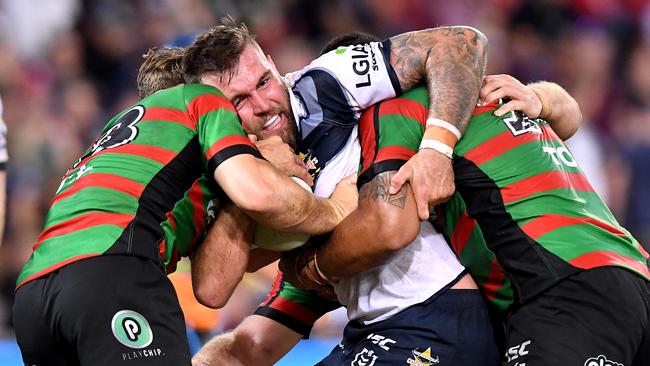Kyle Feldt will be playing for a potential Maroons jersey. Picture: Bradley Kanaris/Getty Images