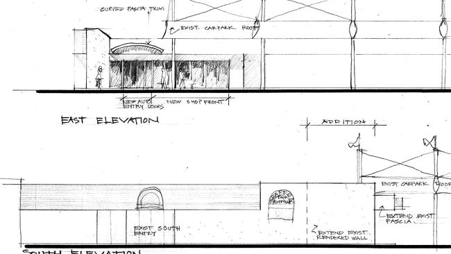 Plans for the extension of the Grafton Food Emporium