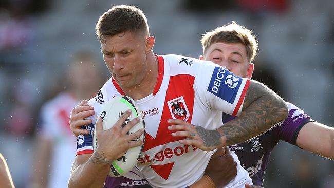 Tariq Sims’s NRL future is up in the air. (Photo by Mark Kolbe/Getty Images)