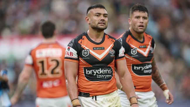 The Tigers have given David Nofoaluma permission to negotiate with rival clubs. Picture: Getty Images