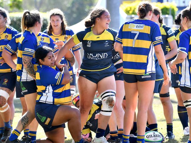 Club rugby union women's game between Easts v Bond Uni.Saturday June 18, 2022. Picture, John Gass