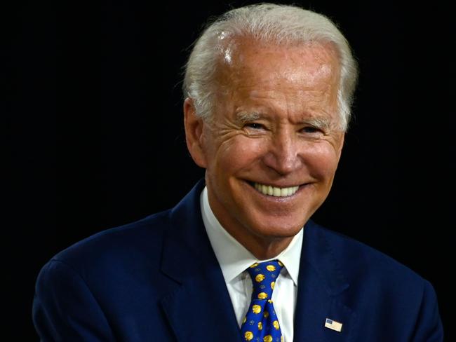 Joe Biden has plenty of reasons to smile today. Picture: AFP