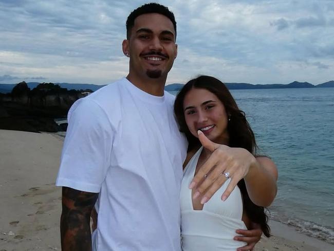 Robert Derby announced his engagement to his partner Waverley in a post to social media on Saturday. Picture: Instagram.