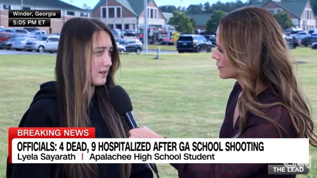 Student Lyela Sayarath speaking to CNN about what she witnessed.