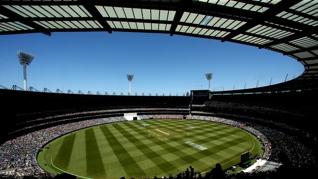 A view of the MCG from the stands on Day One of the Boxing Day Test. Picture: AAP