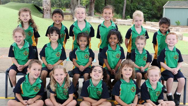 My First Year: Musgrave State School Prep Orange. Front Row: Lucas, Sophia, Liana, Avery, Henry. Middle Row: Cruz, Talia, Kateleen, Manyu, Saphyre, Grayson. Back Row: Isabella, Sahas, Emilia, Kora, Sebastian, Neel. Picture Glenn Hampson.