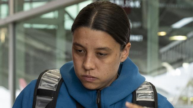 SYDNEY, AUSTRALIA, NCA NewsWIRE,   Sunday, 13 August 2023.Matildas pictured arriving in Sydney airport. Sam KerrPicture: NCA NewsWIRE/ Monique Harmer