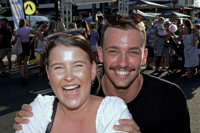 Maddison Barrows and Kai Edwards at Chirn Park Street Festival. Picture: Regina King