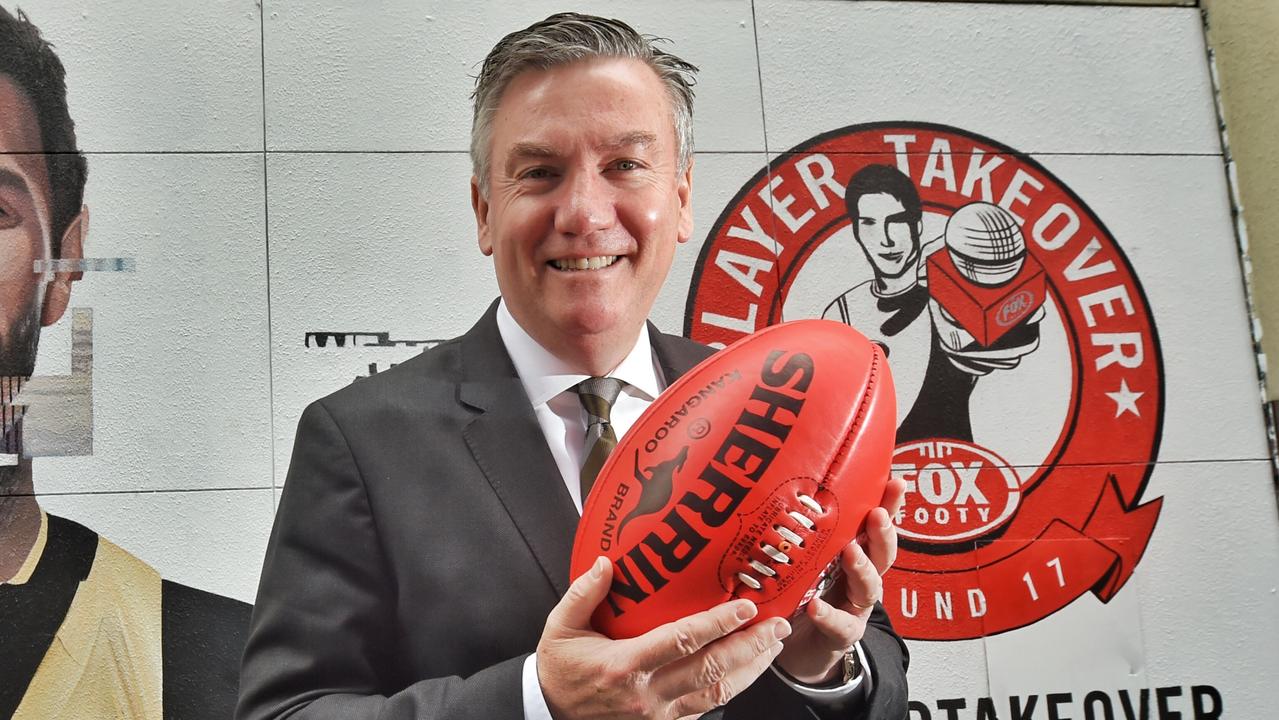Eddie McGuire’s push to soften Sherrin footballs might be paying dividends. Picture: Tony Gough