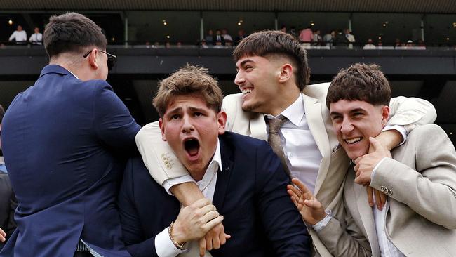 DAILY TELEGRAPH - 2/11/24Golden Eagle Day at Rosehill racecourse today. Punters enjoy a big day of racing in Western Sydney.  Picture: Sam Ruttyn