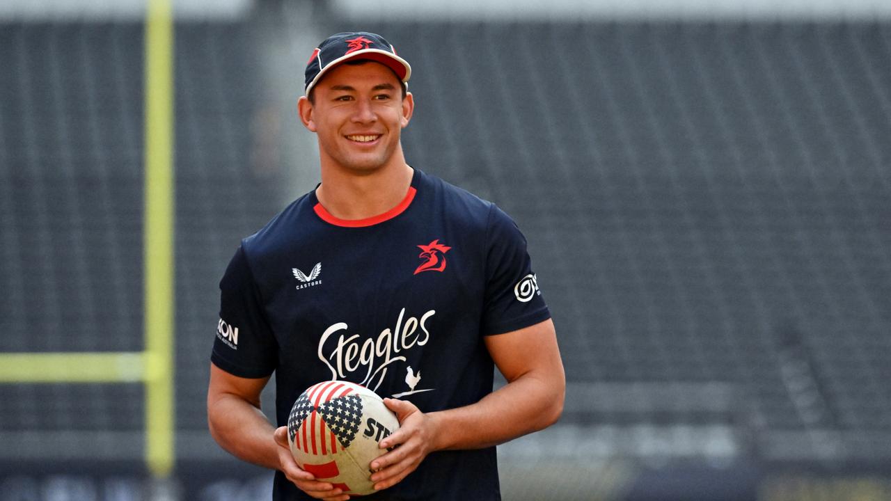 The Roosters have lost one of the game’s biggest stars with confirmation that Joseph Manu has signed a deal to join Japanese rugby in 2025. Picture: David Becker