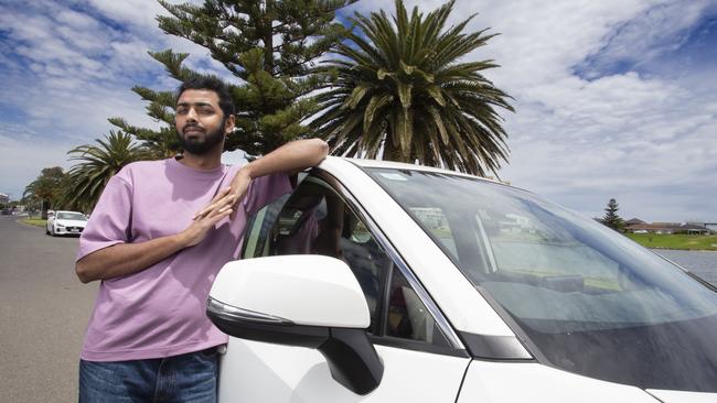 Hamid Gulzar, the hero uber driver who saved a passenger's life when she suffered a severe asthma attack. Picture Brett Hartwig